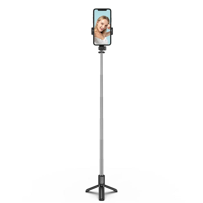 H8 3 in 1 Selfie Stick Phone Tripod Extendable Monopod with Bluetooth-compatible Remote for Smartphone Selfie Stick - Black - 7