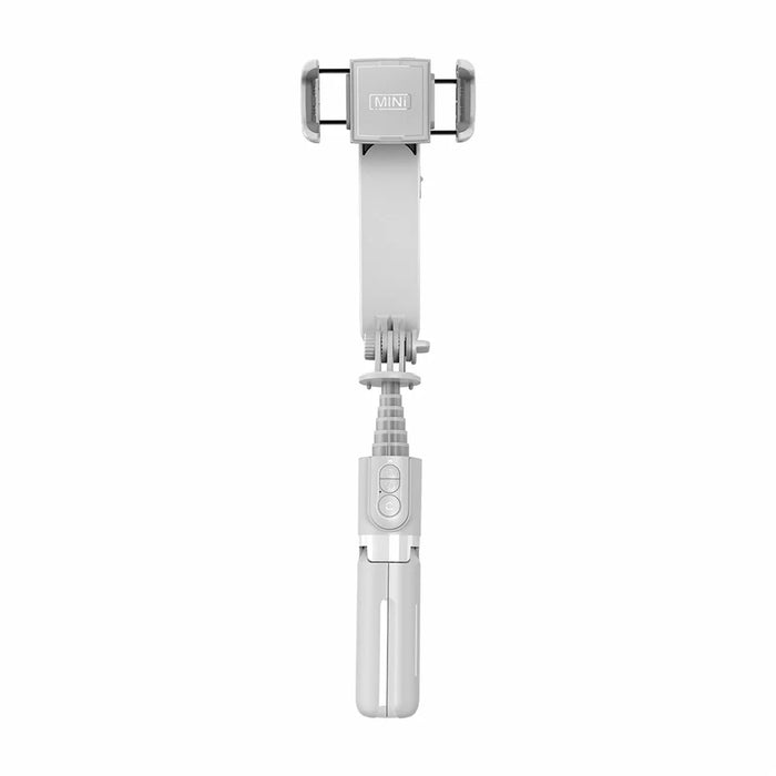 L09 Bluetooth-compatible Selfie Stick Tripod Gimbal Stabilizer with Dimmable Fill Light Extendable Remote Shutter Monopod - White - 4