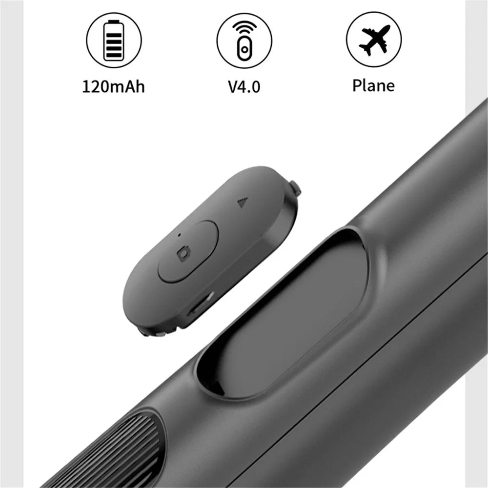 Q05 1580mm Bluetooth-compatible Selfie Stick Mobile Phone Tripod Stand with Bluetooth-compatible Remote for Android iOS - 4