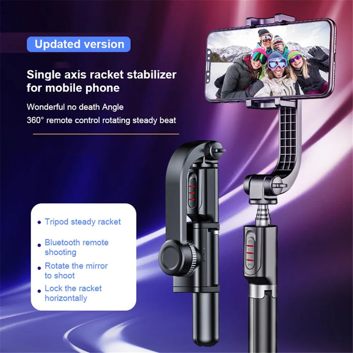 Cloud Shadow 4 WS-19017-1 Portable Bluetooth-compatible Remote Control Single Axis Phone Holder Stabilizer Extendable Tripod Live Streaming Selfie Stick - 3