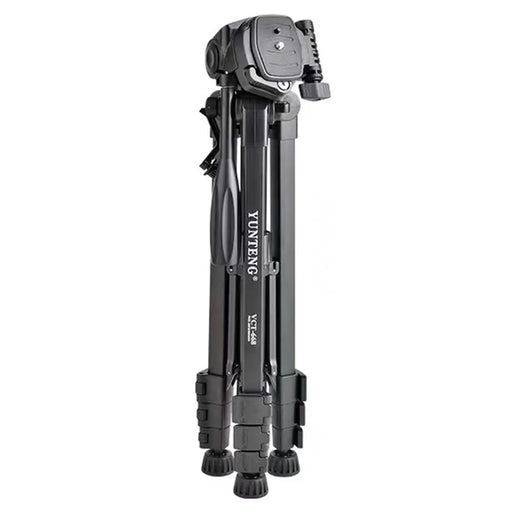 YUNTENG VCT-668 Professional Portable Aluminum Alloy Tripod Stand Extendable Photography Tripod with Gimbal Stabilizer for SLR/Mobile Phones - 2