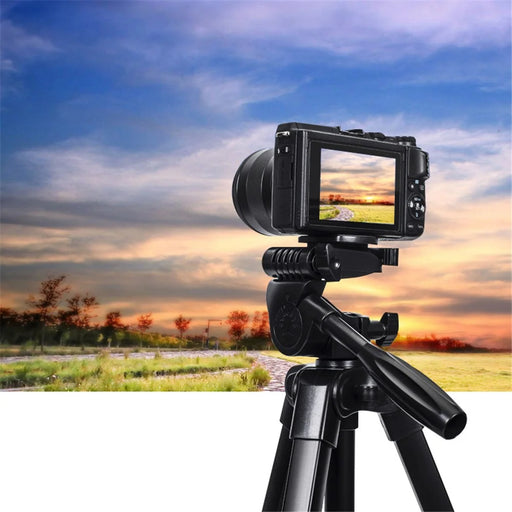 YUNTENG VCT-618N Portable Aluminum Alloy Tripod Stand Extendable Photography Tripod 360-Degree Rotating Gimbal Stabilizer Shockproof Camera Mount for SLR/Digital SLR - 2
