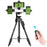 YUNTENG VCT-6808 Multifunctional Mobile Phone Tripod Stand 4 Sections Adjustable Tripod with 3 Mobile Phone Holders/Ball Gimbal/Remote Control - 1