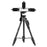 YUNTENG VCT-6808 Multifunctional Mobile Phone Tripod Stand 4 Sections Adjustable Tripod with 3 Mobile Phone Holders/Ball Gimbal/Remote Control - 2