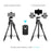 YUNTENG VCT-6808 Multifunctional Mobile Phone Tripod Stand 4 Sections Adjustable Tripod with 3 Mobile Phone Holders/Ball Gimbal/Remote Control - 4