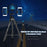 YUNTENG VCT-6808 Multifunctional Mobile Phone Tripod Stand 4 Sections Adjustable Tripod with 3 Mobile Phone Holders/Ball Gimbal/Remote Control - 6
