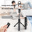 S03-S For Live Broadcast Bluetooth-compatible Selfie Stick Telescopic Handheld Monopod + Hidden Tripod with Fill Light - 2