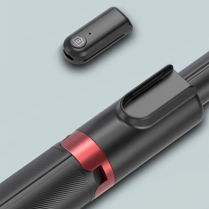 XYK-403B Portable Telescopic Tripod Handheld Selfie Stick Bluetooth-compatible Monopod with Built-in Remote Control - Black/Red - 6