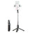 P60PRO Extendable Selfie Stick with Dual Fill Lights and Wireless Bluetooth-compatible Remote Control Portable 1.1m Tripod Stand- Black - 1