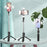 P60PRO Extendable Selfie Stick with Dual Fill Lights and Wireless Bluetooth-compatible Remote Control Portable 1.1m Tripod Stand- Black - 3