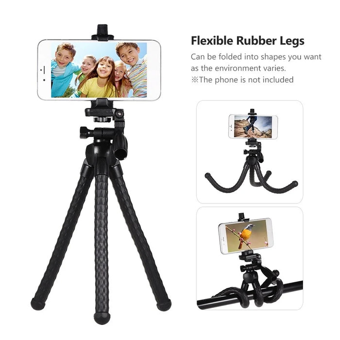 YUNTENG 3280 Flexible Octopus Tripod with 1/4 inch Screw Digital Camera Smart Phone Holder Stand - 3