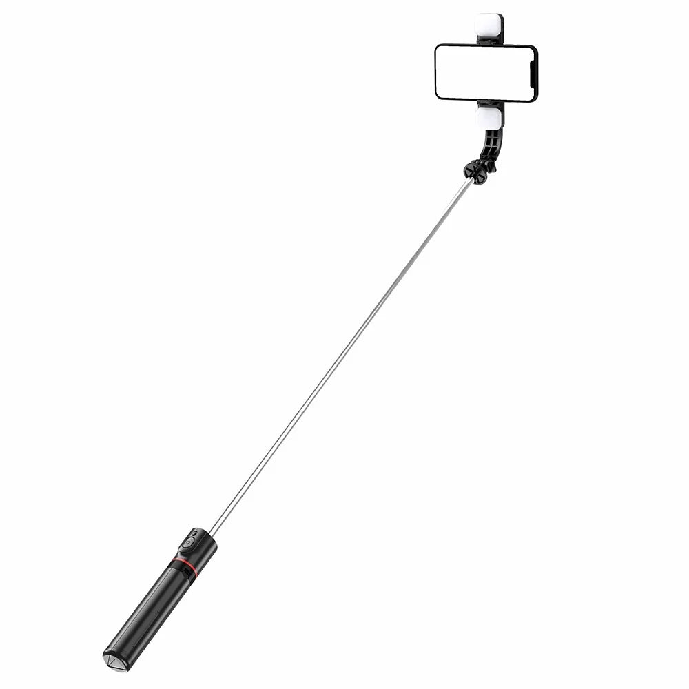 L13d 1160mm Dual Fill Lights Version - Dimmable Wireless Multi-Functional Extendable Selfie Stick Selfie Tripod Stand - 4