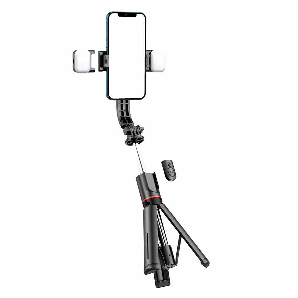 L13d 1160mm Dual Fill Lights Version - Dimmable Wireless Multi-Functional Extendable Selfie Stick Selfie Tripod Stand - 5