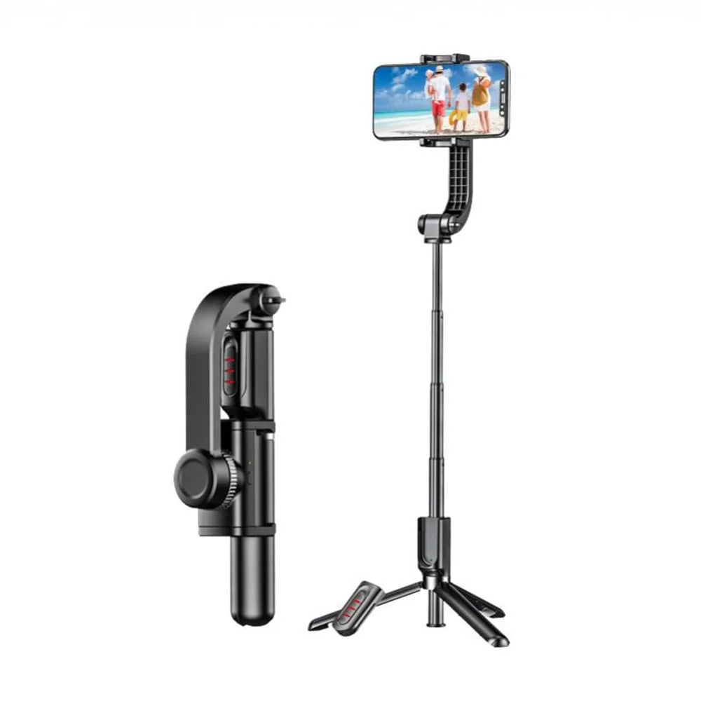 DISPHO WS-19017-1 Bluetooth-compatible Extendable Selfie Stick Tripod Portable Stabilizer Selfie Stick with Detachable Remote Adjustable Phone Clamp - 1