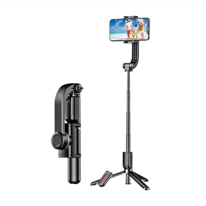 DISPHO WS-19017-1 Bluetooth-compatible Extendable Selfie Stick Tripod Portable Stabilizer Selfie Stick with Detachable Remote Adjustable Phone Clamp - 1