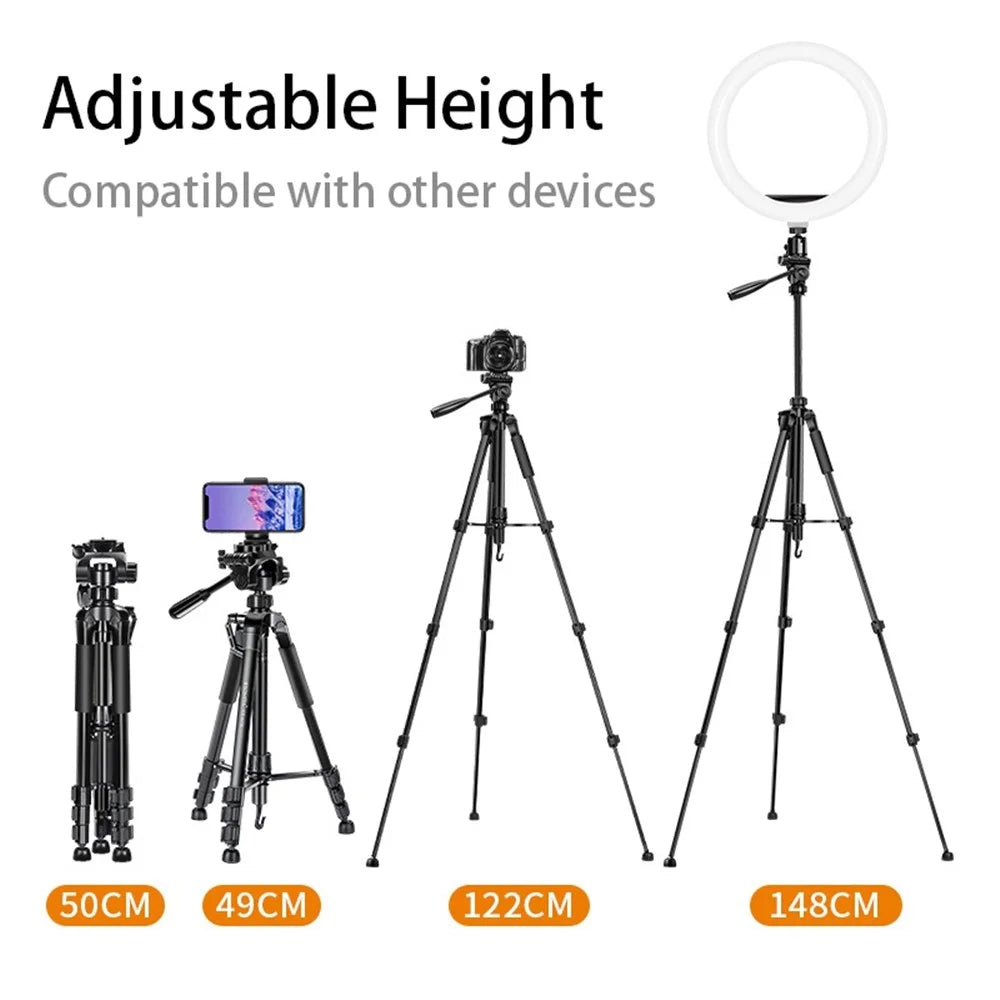 SOMITA ST-666 for Canon/Nikon/Sony DSLR Camera Phone Holder Portable Retractable Tripod Stand (Remote Control Not included) - 4