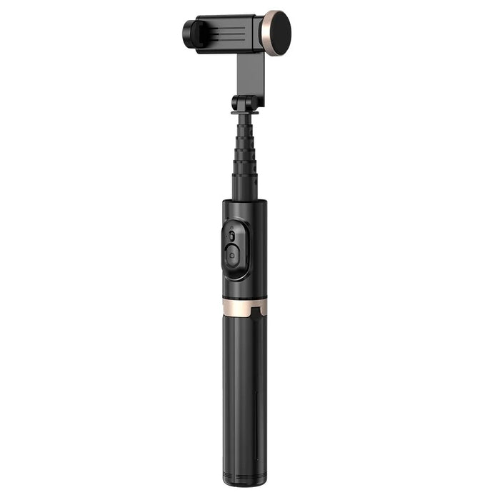 Q12 Bluetooth-compatible Selfie Stick Aluminum Alloy Pole Extendable Phone Tripod Stand with Wireless Remote - Black - 2