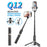 Q12 Bluetooth-compatible Selfie Stick Aluminum Alloy Pole Extendable Phone Tripod Stand with Wireless Remote - Black - 3