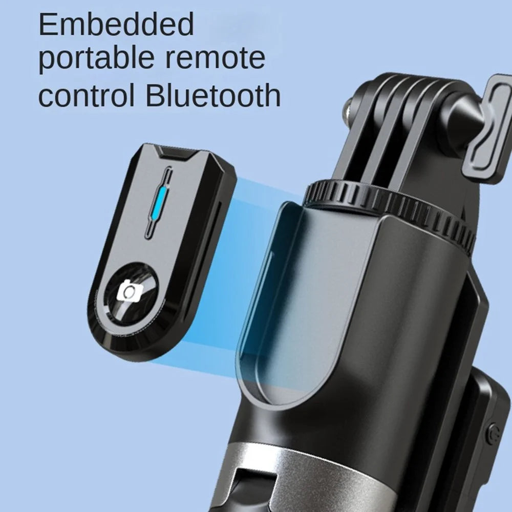 P100 1.8m Aluminum Alloy Portable Selfie Stick Retractable Tripod Stand 360-Degree Rotating Phone Holder for Photography - 2