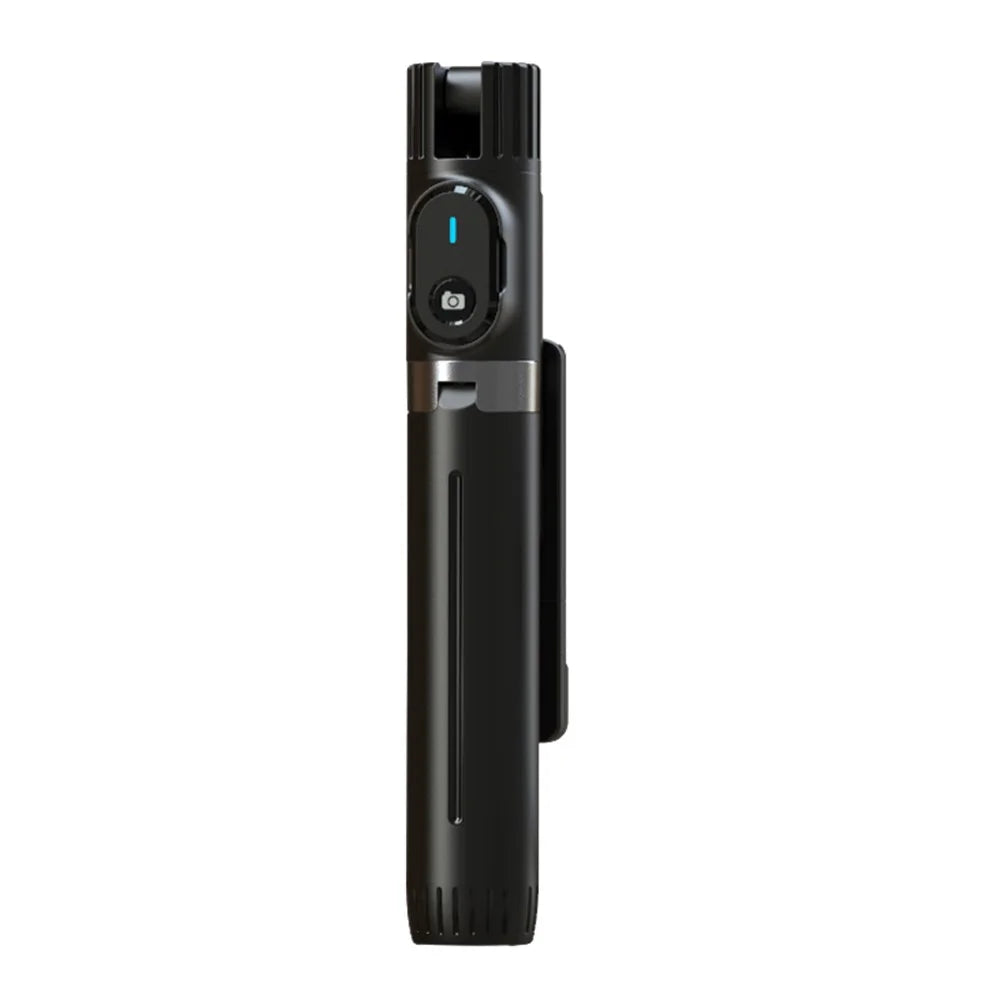 P90D Selfie Stick Phone Clip Holder Wireless Bluetooth-compatible Remote Control Portable 1.1m Tripod Stand with One Fill Light - Black - 6