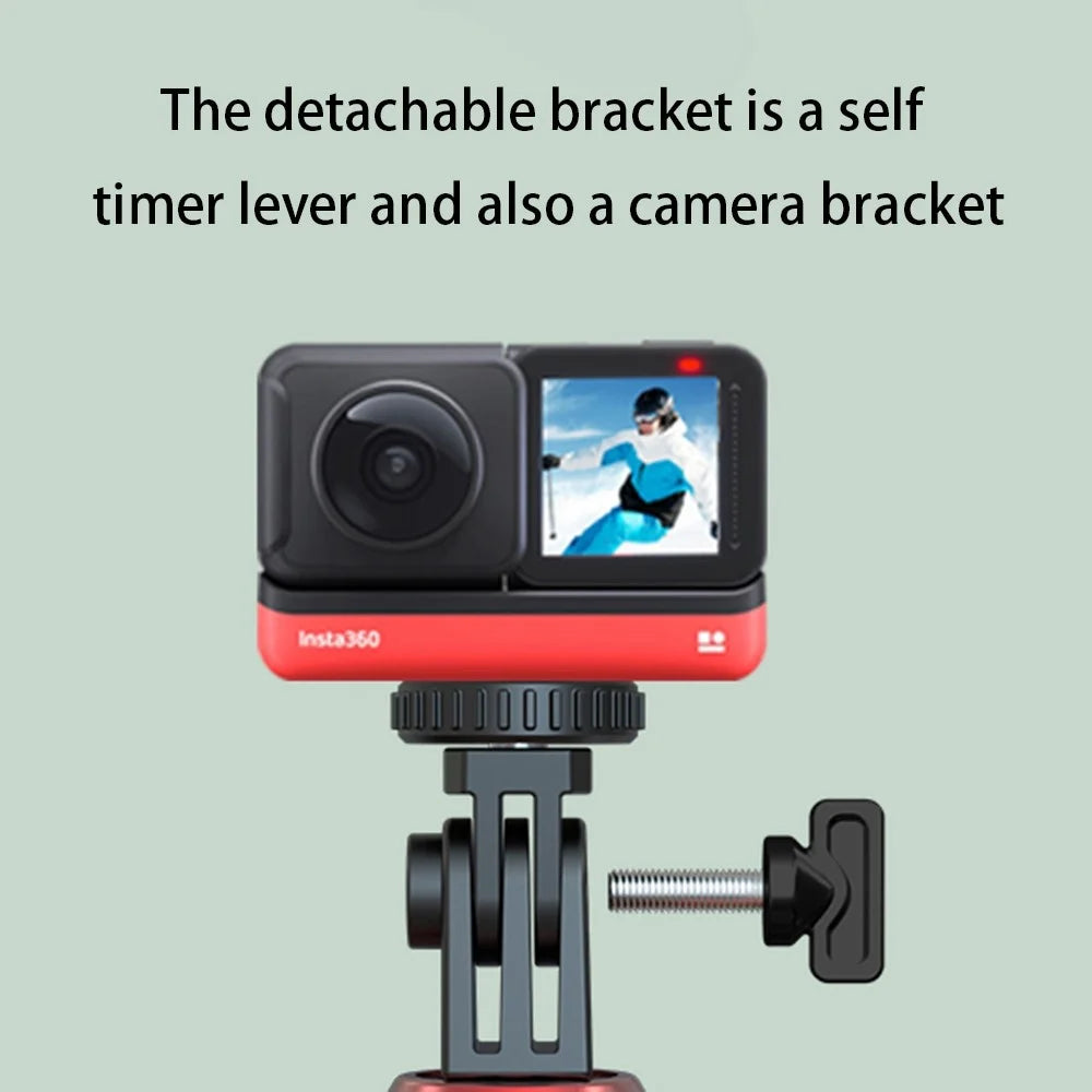 P160D-2 1.6m Extendable Selfie Stick Stable Tripod Stand with Dual Fill Lights and Wireless Bluetooth-compatible Remote Control - Black - 3