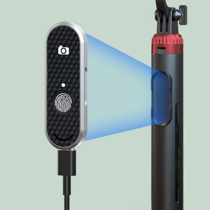 P160D 1.6m Extendable Selfie Stick Camera Tripod Stand with Single Fill Light and Wireless Bluetooth-compatible Remote Control - Black - 3