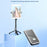 P40L Aluminum Alloy Telescopic Tripod Stand Bluetooth-compatible Remote Control Selfie Stick with Double Phone Holder (No Fill Light) - 2