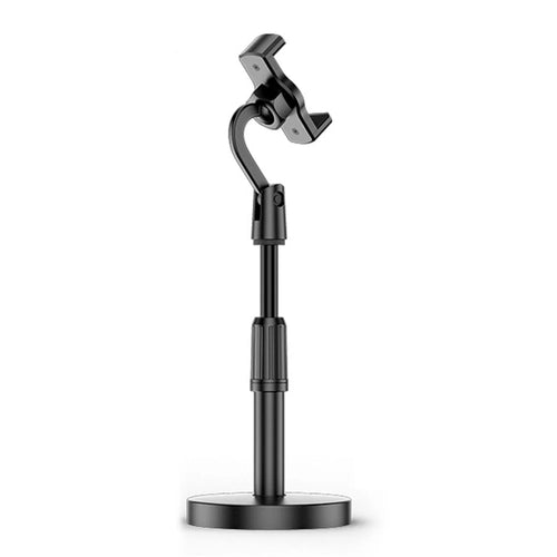 Cellphone Holder Clip Extendable Height Desktop Selfie Photo Video Recording Tripod Mount Stand for iPhone Huawei Xiaomi and More - 1