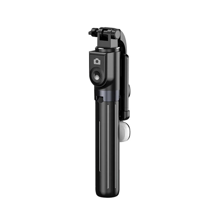 Z11S 103cm Portable Extendable Aluminum Pole Bluetooth-compatible Remote Control Phone Selfie Stick Photography Tripod with Fill Light - Black - 2