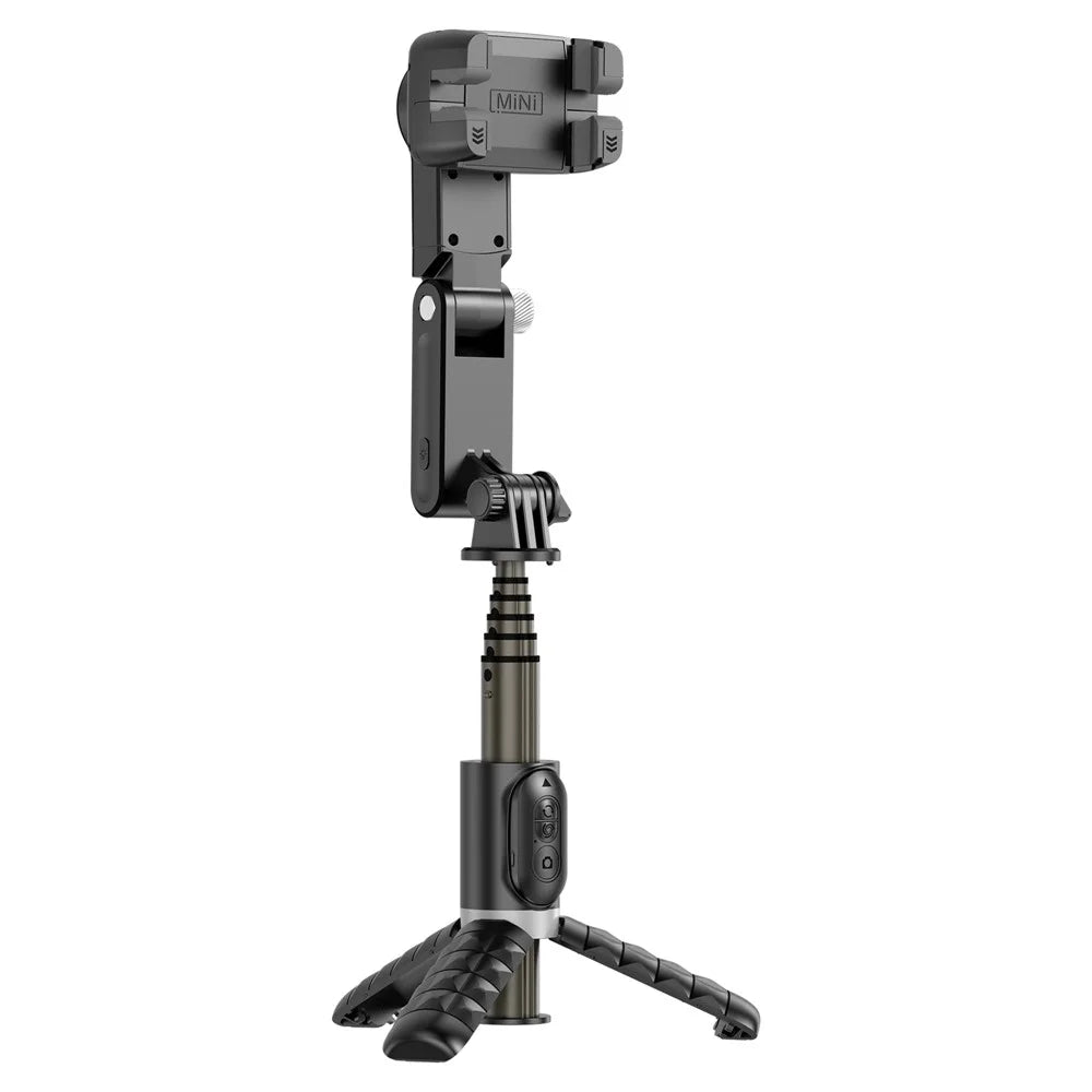 Q18 Smartphone Gimbal Stabilizer Extension Rod Selfie Stick Phone Holder Tripod Stand with Fill Light and Face Tracking Function - 1