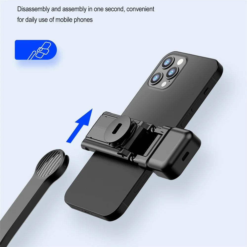 C01S Selfie Stick Telescopic Tripod Stand LED Fill Light Detachable Phone Clip Holder with Bluetooth-compatible Remote Control - 2