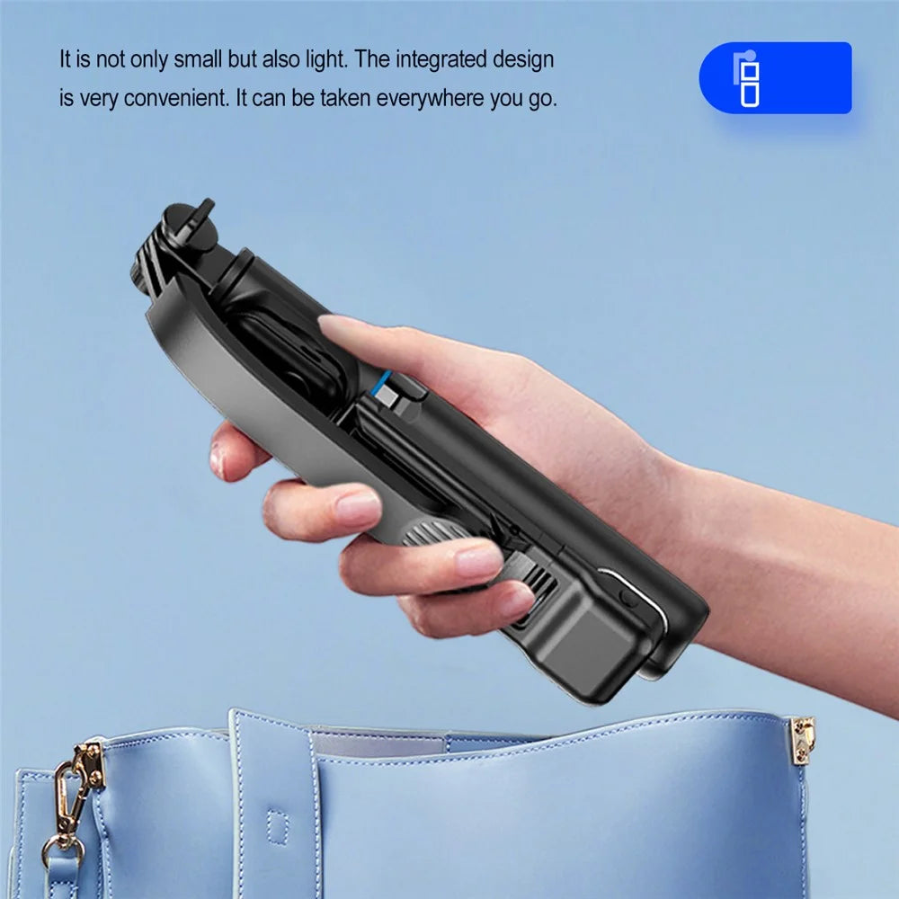 C01S Selfie Stick Telescopic Tripod Stand LED Fill Light Detachable Phone Clip Holder with Bluetooth-compatible Remote Control - 7