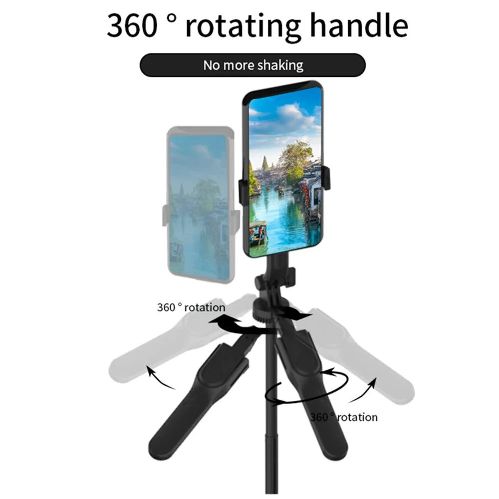 JMARY KT-239 1.75m Telescopic Selfie Stick Tripod Stand Cell Phone Clip Rotation Design Camera Mount Holder - 4