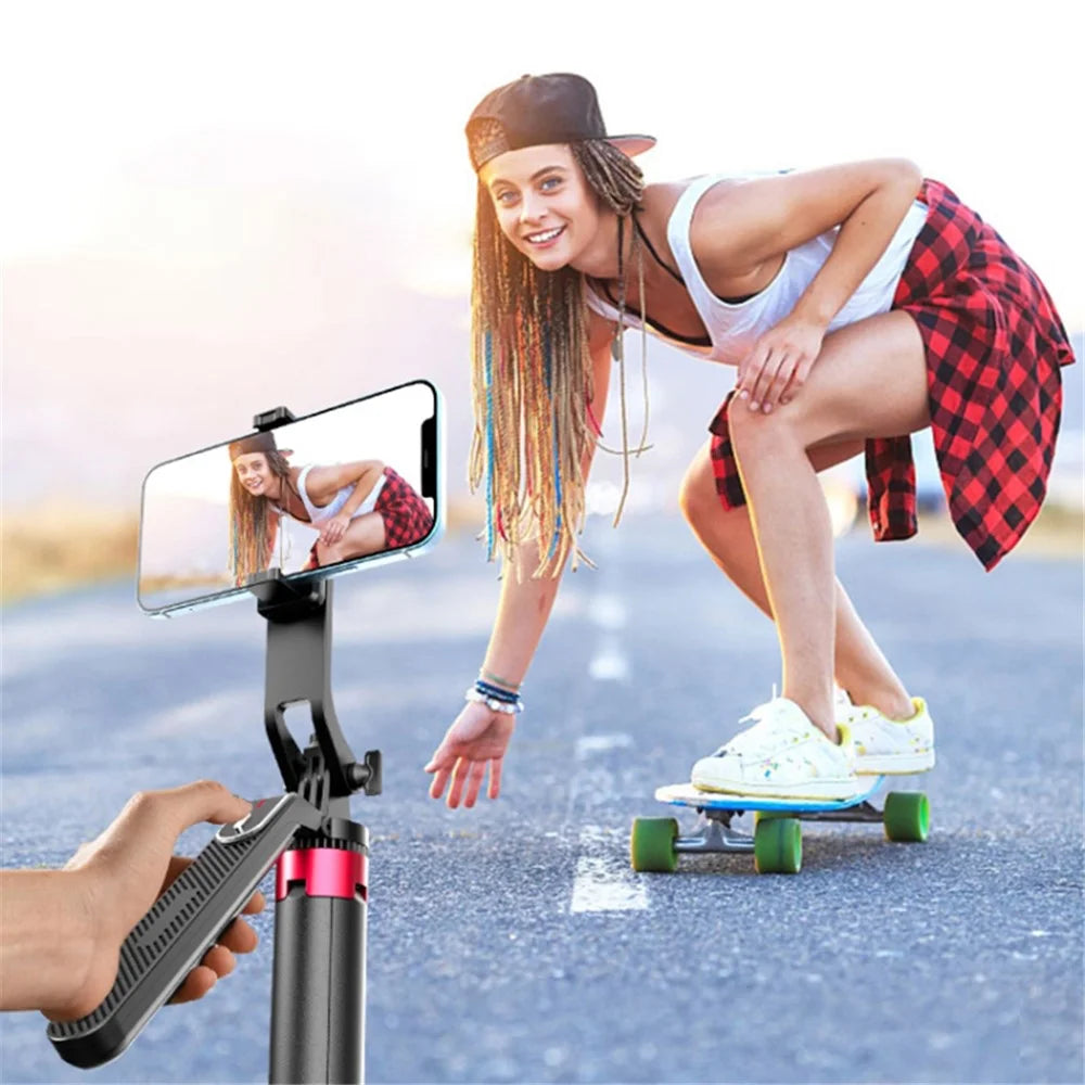 P185 1.8m Telescopic Selfie Stand 4-Leg Vlogging Portable Tripod Stand Holder for Cell Phone, Ring Light - 7