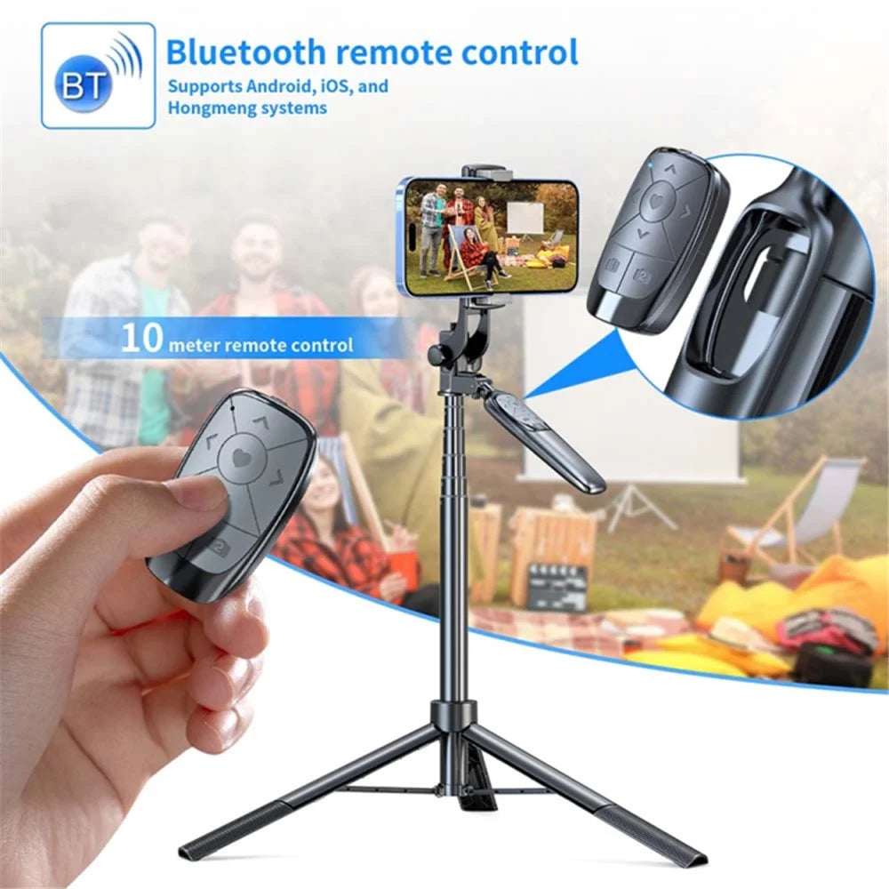 PIXEL ST2 1.6m Outdoor Folding Anti-Shake Selfie Stick Portable Cell Phone RC Gimbal Tripod Stand with Bluetooth-compatible Remote Control - 5