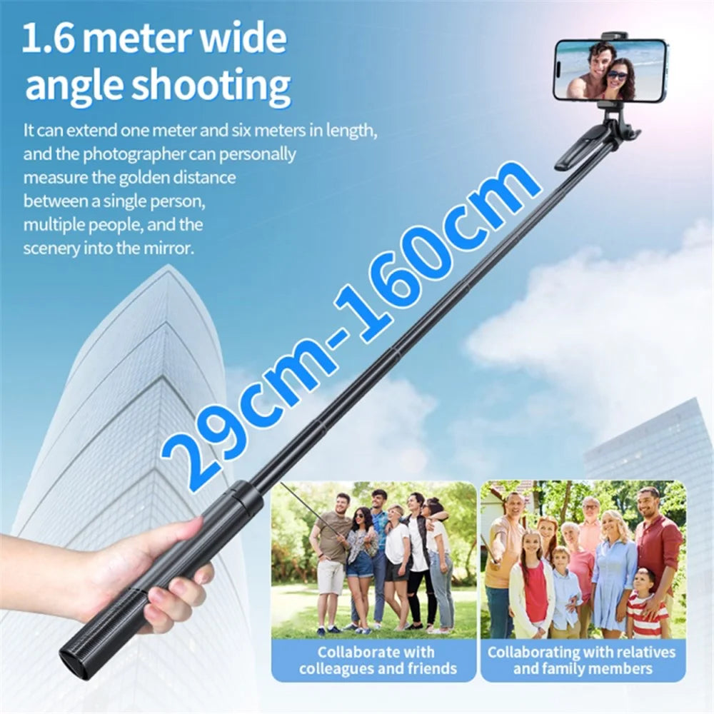 PIXEL ST2 1.6m Outdoor Folding Anti-Shake Selfie Stick Portable Cell Phone RC Gimbal Tripod Stand with Bluetooth-compatible Remote Control - 7
