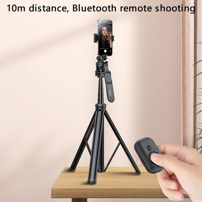YESIDO SF17 Multifunctional Tripod Selfie Stick for Cell Phones, Camera Retractable Metal Tripod Stand - 6