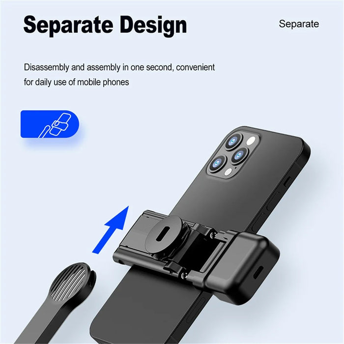 C01S Detachable Desktop Tripod Stand Multifunctional Portable Bluetooth-compatible Selfie Stick with Single Fill Light - 2