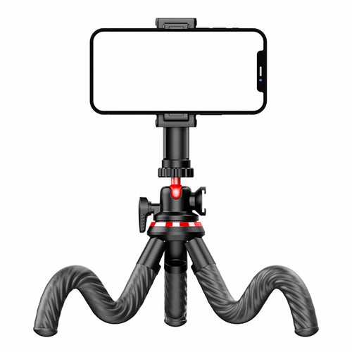 C02 Flexible Octopus Tripod Bracket with 1 / 4 Screw + Detachable Phone Holder for Live Streaming - 1