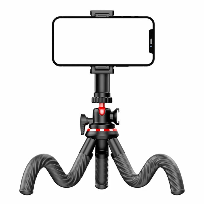C02 Flexible Octopus Tripod Bracket with 1 / 4 Screw + Detachable Phone Holder for Live Streaming - 1