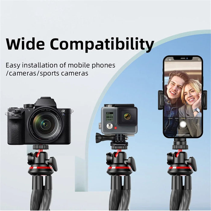 C02 Flexible Octopus Tripod Bracket with 1 / 4 Screw + Detachable Phone Holder for Live Streaming - 4