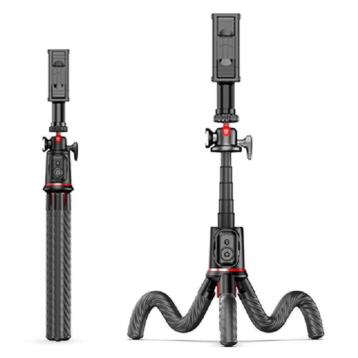 C03 2-in-1 Flexible Octopus Tripod Bracket Bluetooth Selfie Stick with Detachable Phone Holder - 2