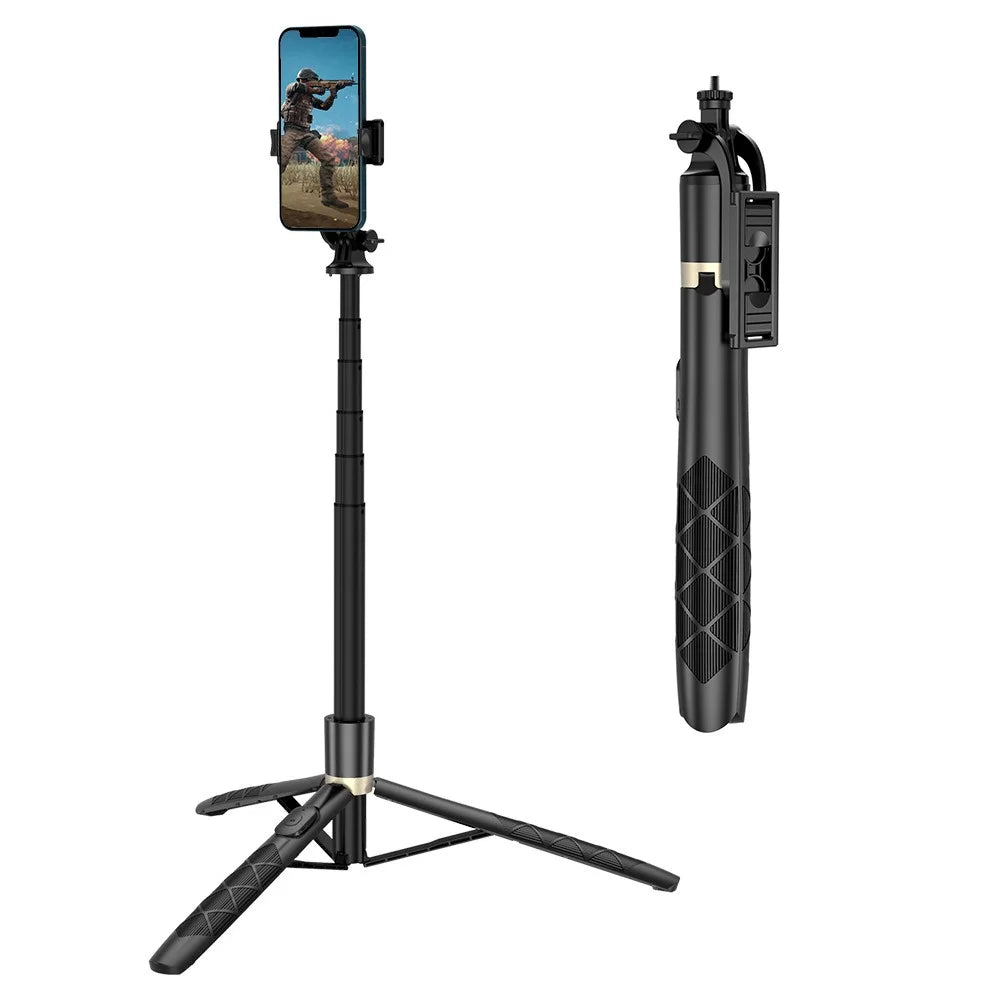 Q16 Aluminum Alloy Rod Bluetooth Selfie Stick 1560mm Telescopic Tripod Stand with Remote Control - 1