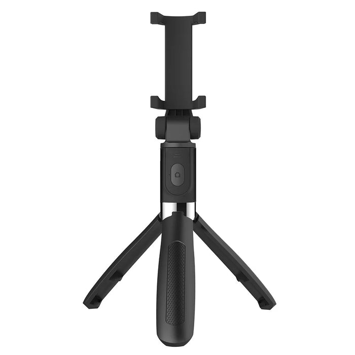 L01 Mini Tripod Stand Phone Clip Holder Extendable Selfie Stick with Bluetooth-compatible Remote Control - Black - 3
