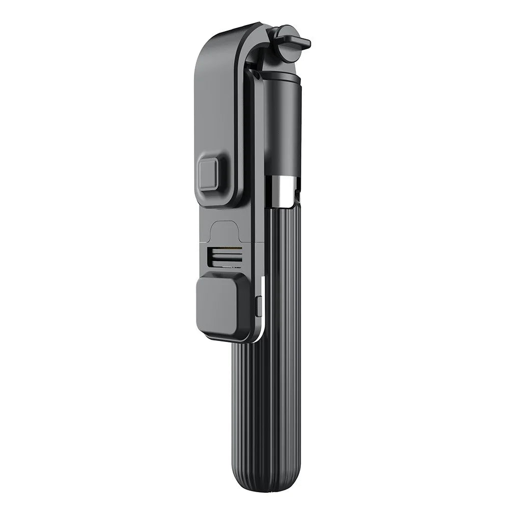 L03S Bluetooth-compatible Selfie Stick Aluminum Alloy Rod Telescopic Tripod Stand with Fill Light - Black - 1