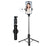 Z14 Pro 140cm Telescopic Tripod Stand with Fill Light Wireless Bluetooth-compatible Selfie Stick - Black - 1