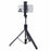 Z16S Tripod Stand Phone Clip Fill Light Design 175CM Selfie Stick with Bluetooth-compatible Remote Shutter - Black - 3