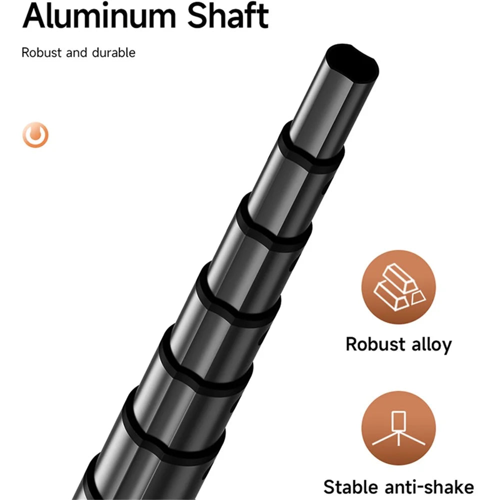 L20 Magnetic Absorption Phone Holder Tripod Stand Aluminum Alloy Extendable Selfie Stick - 5