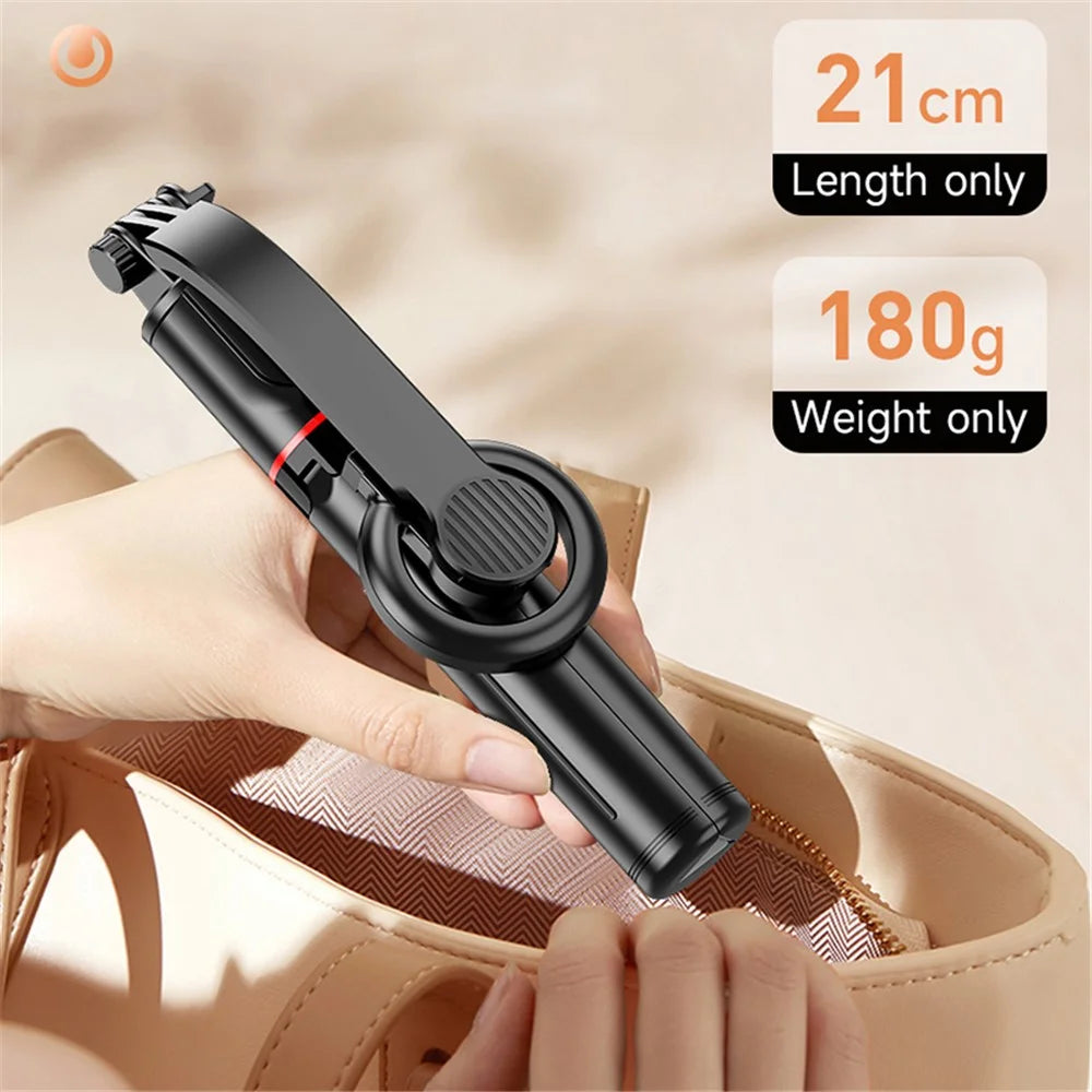 L20 Magnetic Absorption Phone Holder Tripod Stand Aluminum Alloy Extendable Selfie Stick - 7