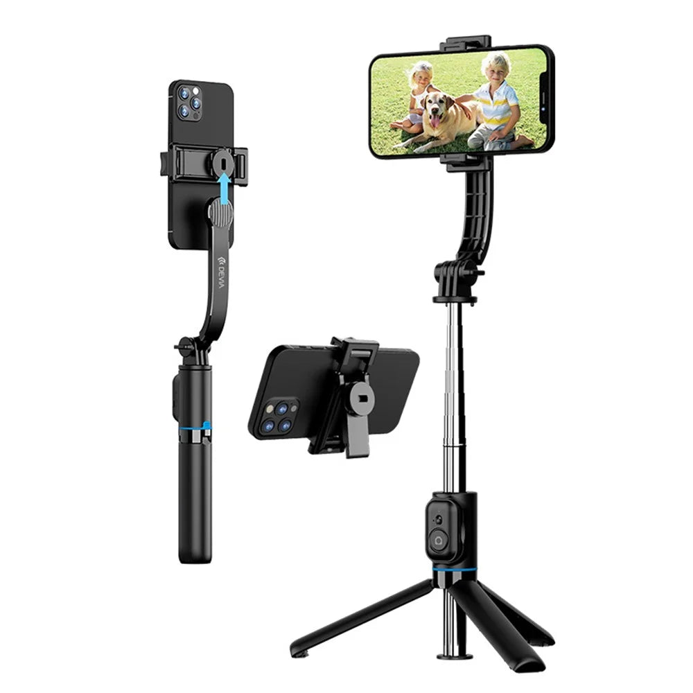DEVIA C01 Extendable Phone Tripod Multifunctional Selfie Stick Phone Vlog Tripod Stand - 1